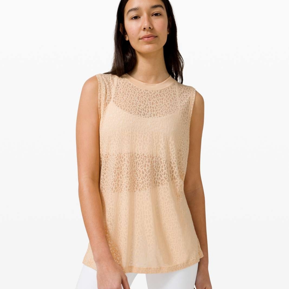 Lululemon All Yours Tank - Boyfriend Cut - City Camo Burnout Pattern
